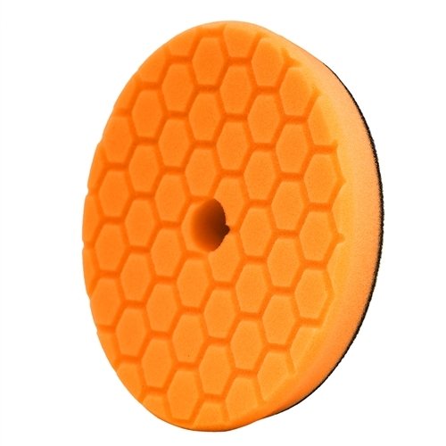 Chemical Guys BUFX112HEX6 Hex-Logic Quantum Medium-Heavy Cutting Pad, Orange (6.5 Inch Pad Made for 6 Inch Backing Plates) - Image 6