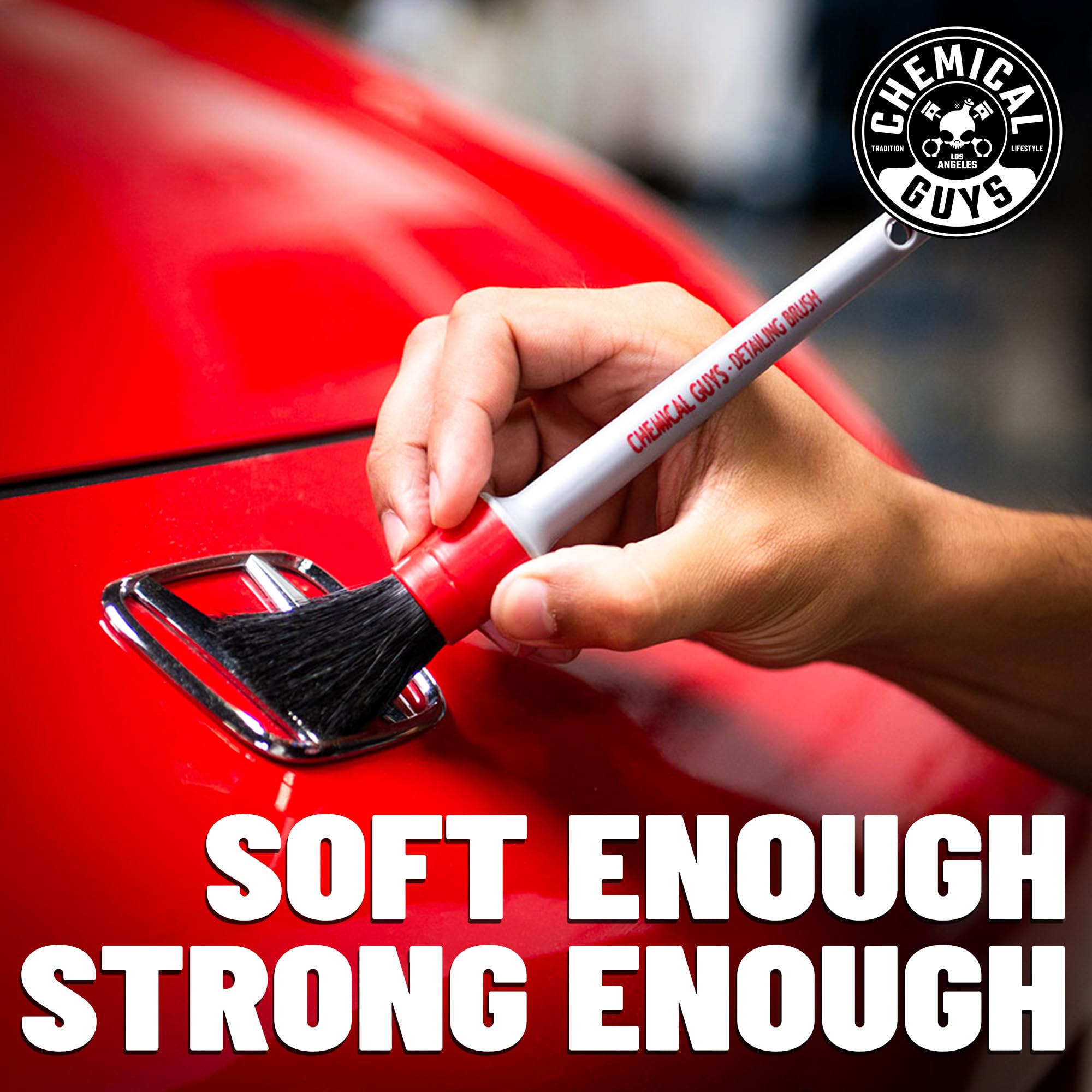 Chemical Guys All in the Details Exterior Detailing Brushes - 3-Piece Soft Scratch-Free Brushes for Wheels, Bumpers, Grilles, Badging & Tight Exterior Gaps on Cars, Trucks, SUVs & More - Image 4