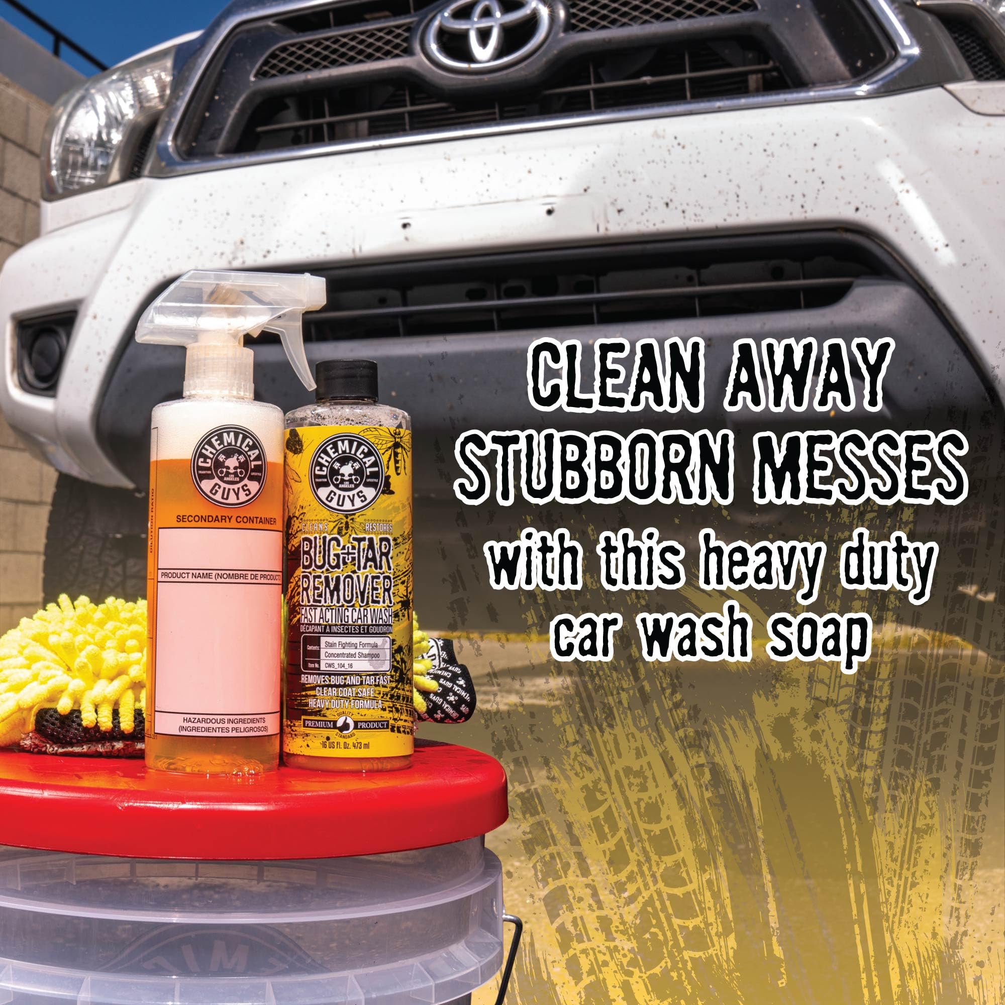 Chemical Guys CWS_104CS Foam Cannon & Snubby Snow Foam Kit - Bug and Tar Remover Car Wash Soap, 128 fl oz + TORQ Foam Cannon Max 8 & Snubby Spray Foam Gun, for Pressure Washer - 3 Items - Image 3