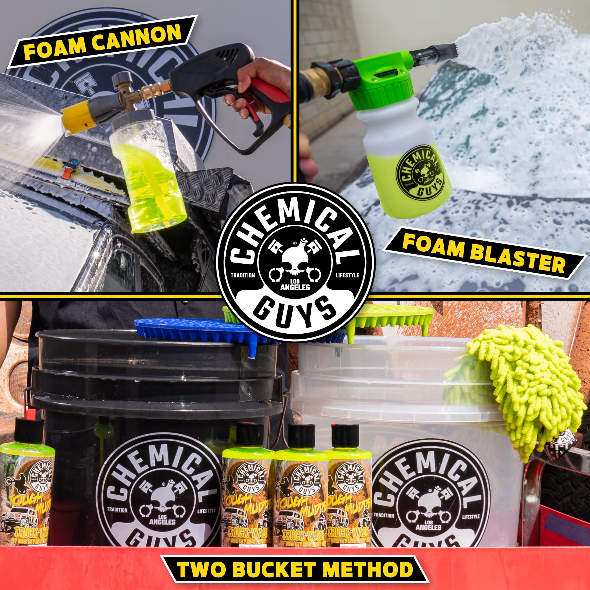 Chemical Guys CWS20216 Tough Mudder Foaming Truck, Off Road, ATV and RV Heavy Duty Wash Soap, (Works with Foam Cannons, Foam Guns or Bucket Washes), 16 fl oz, Lemon Scent - Image 11