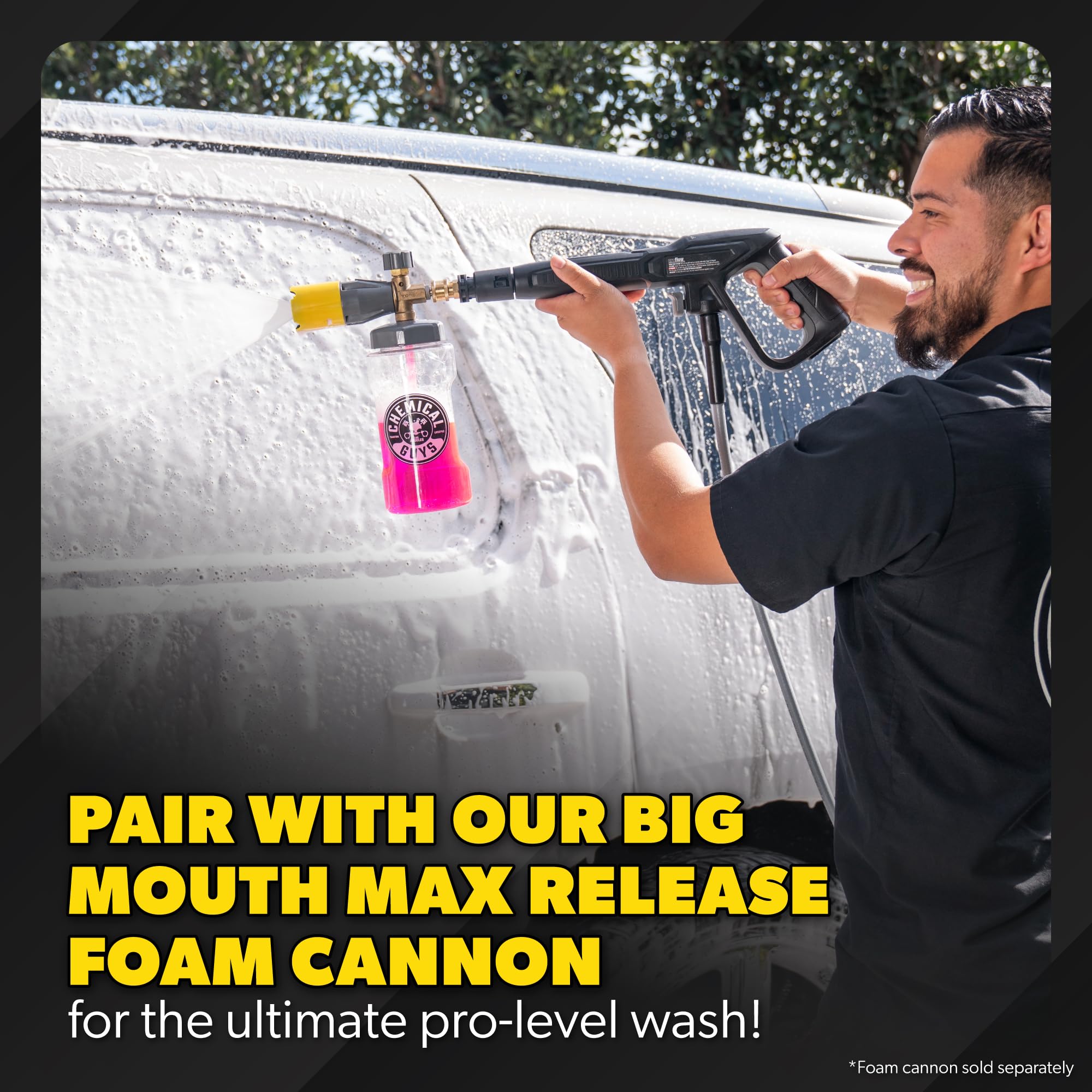 Chemical Guys Electric Pressure Washer PM2000 PRO – 2030 PSI, 1.77 GPM, 25’ Flex Hose, Compact Design, 360° Casters, Standard Connections, Cable Storage – EQP411 - Image 6