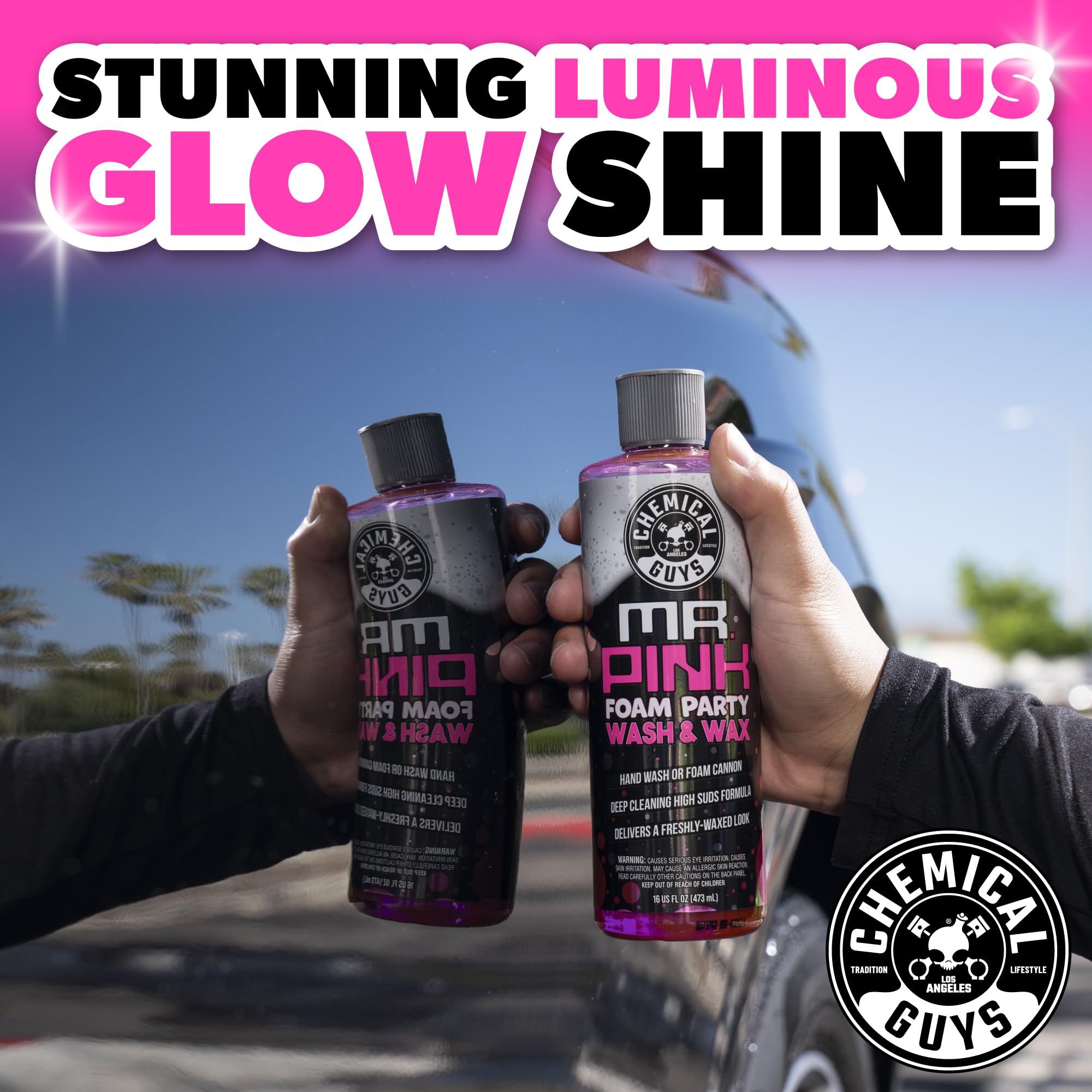 Chemical Guys EQP367 TORQ Professional Snow Foam Cannon Car Wash Snow Foamer + Mr. Pink Foam Party Wash & Wax 16 fl oz (Safe for Cars, Trucks, SUVs, RVs, & More) Works with Pressure Washer - Image 4