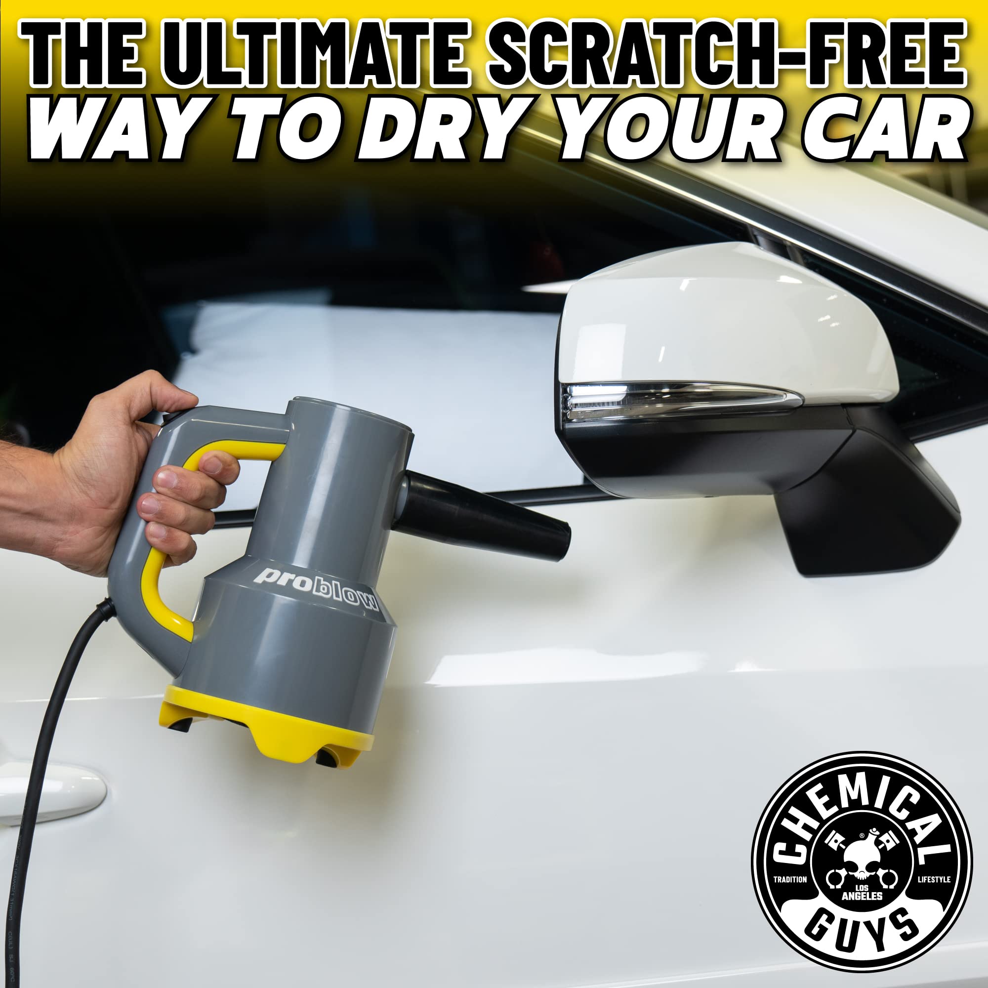 Chemical Guys EQP403 ProBlow High Flow Professional Hand Held Dryer & Blower (Car Wash Dryer) for Cars, Trucks, SUVs, RVs, Yard, Garage, Home, Work and More - Image 3