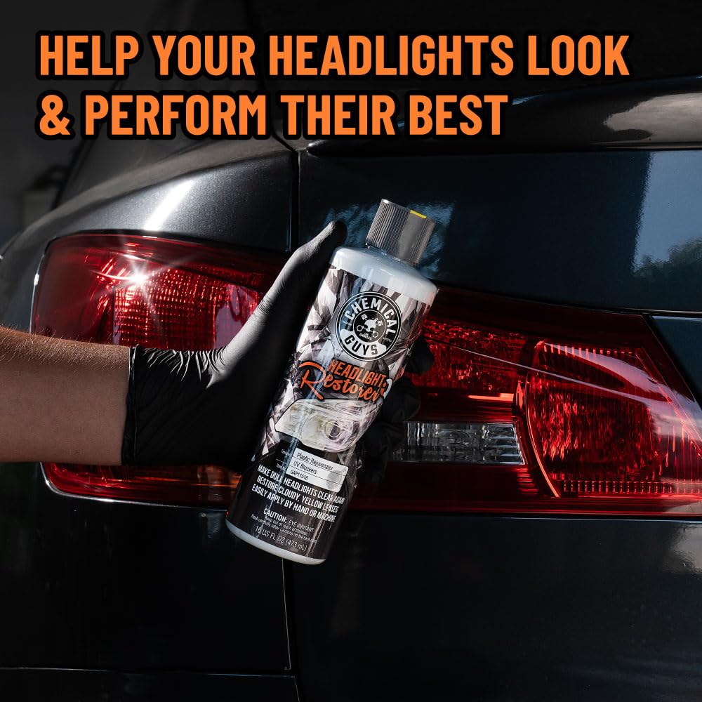 Chemical Guys Headlight Restore and Protect - Cleans, Restores Clarity, and Protects Headlights from Future Fading, Safe for Trucks, SUVs, Motorcycles, RVs & More - 16 oz - Image 5