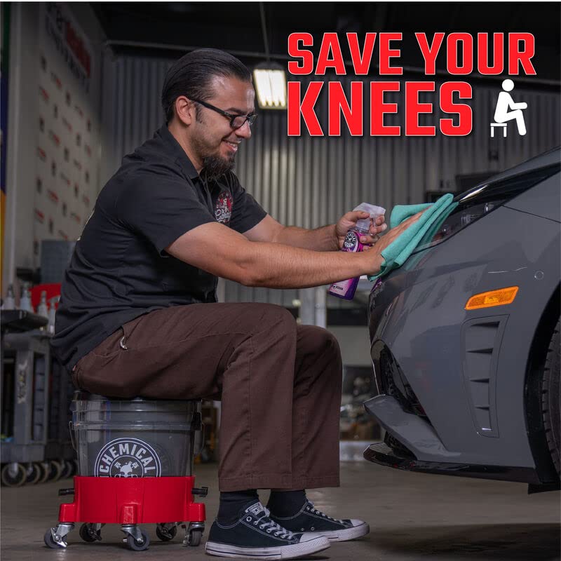 Chemical Guys Heavy Duty Detailing Bucket with Lid 4.25 Gallon Smoked Black Wash Bucket for Car Wash Soap Storage Interior and Exterior Detailing Garage Organization - Image 4