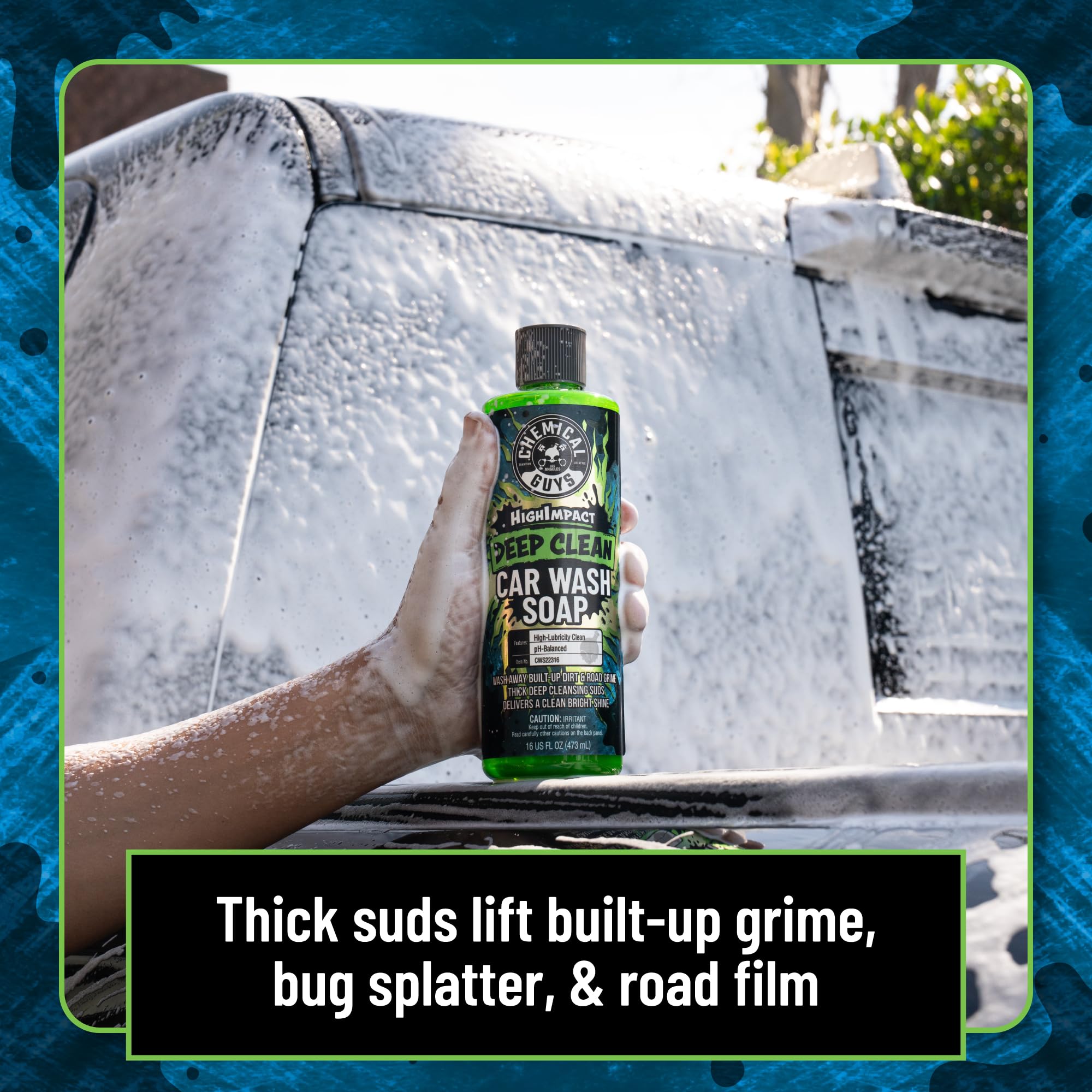 Chemical Guys High Impact Car Wash Soap, Deep Cleaning Vehicle Shampoo With Thick High Lubricity Suds, For Paint, Clear Coat, Wheels, and Exterior Surfaces - 16 Fl Oz - Image 3
