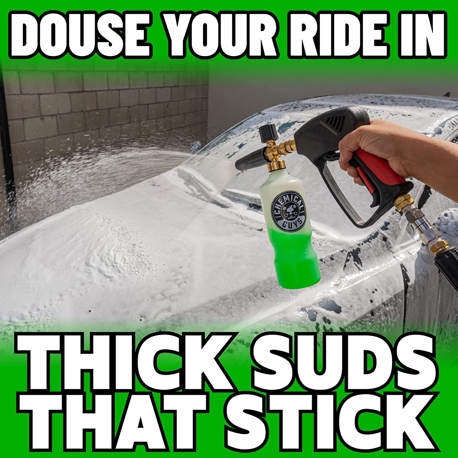 Chemical Guys HOL169 16-Piece Arsenal Builder Carwash Kit, Foam Cannon, Bucket (6) 16 oz Car Care Cleaning Chemicals (Works w/Pressure Washers) with Mr. Pink Foaming Carwash Soap, 64 oz, Candy Scent - Image 3