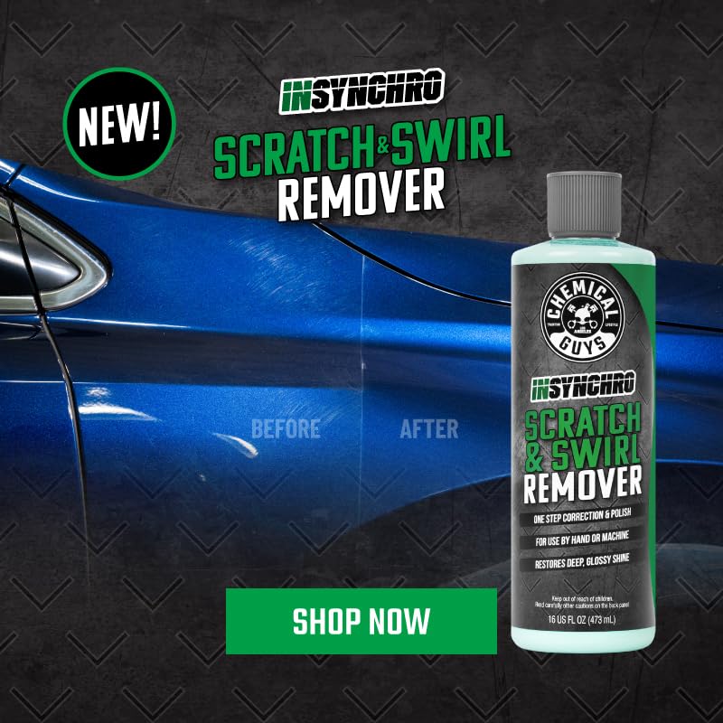 Chemical Guys Insynchro Scratch & Swirl Remover - One Step Compound & Polish for Paint Correction - Removes Fine Scratches, Swirls & Oxidation from Cars, Trucks, SUVs, Motorcycles & More, 16 oz - Image 7