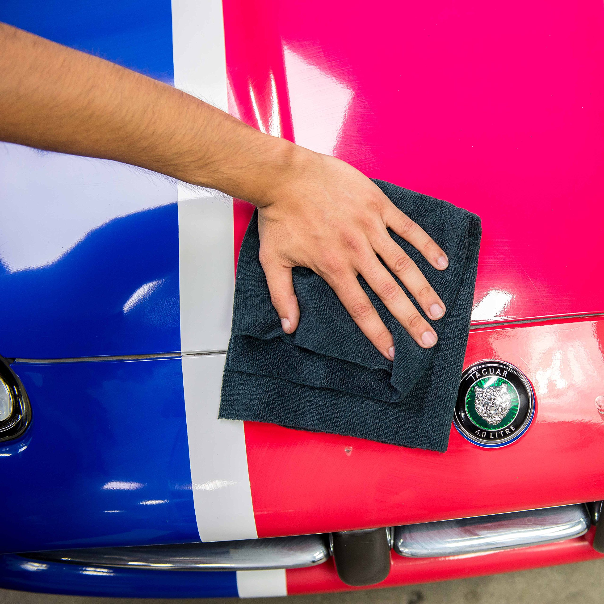 Chemical Guys MIC_805_3 Monster Edgeless Microfiber Towel, Black (16 in. x 16 in.) (Pack of 3) - Image 5