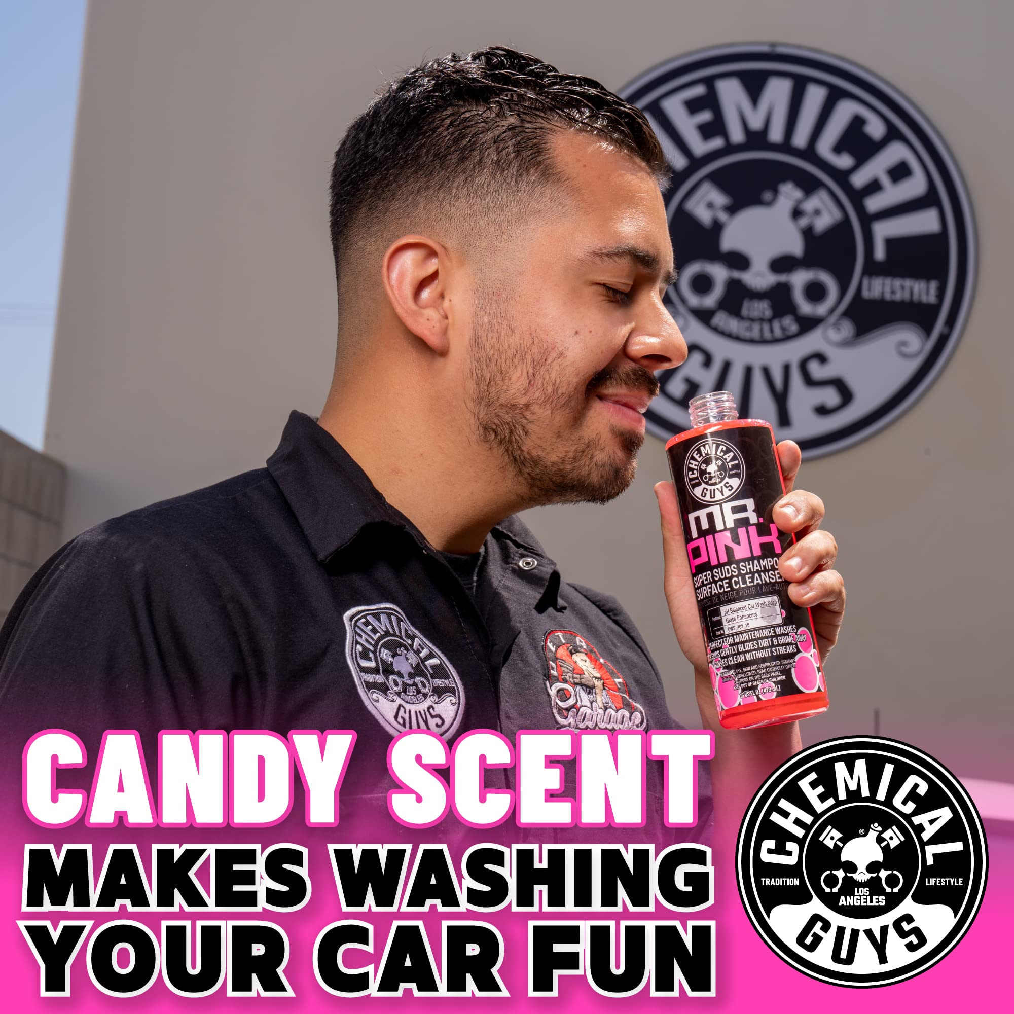 Chemical Guys Mr. Pink Car Wash Soap - 64 oz Super Suds Foaming Car Wash Soap for Cannon, Blaster, or Bucket Washing - pH Balanced, Safe on Wax, Sealant, Ceramic, and Clear Coat Finishes - Image 10