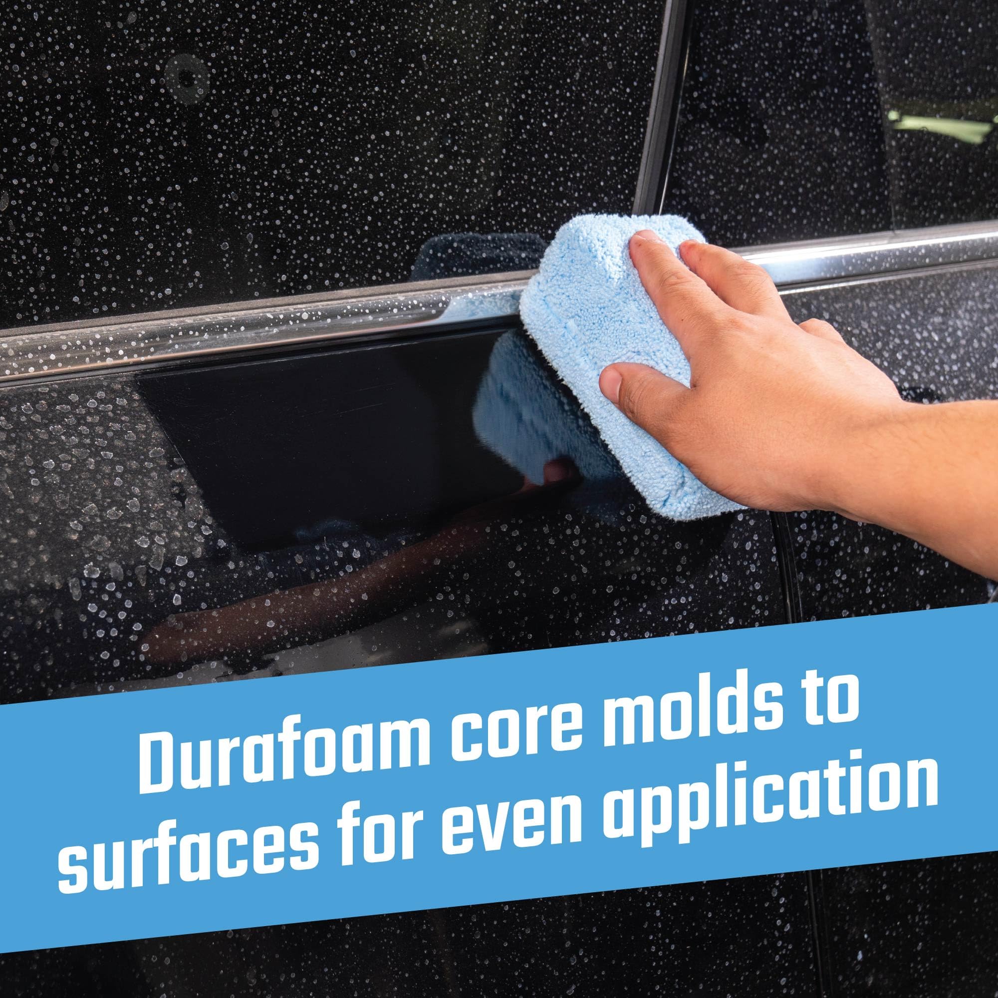 Chemical Guys Premium Grade Microfiber Applicators, 4-Pack - Soft, Scratch-Free Application for Waxes, Sealants, Glazes, and Dressings - Image 4