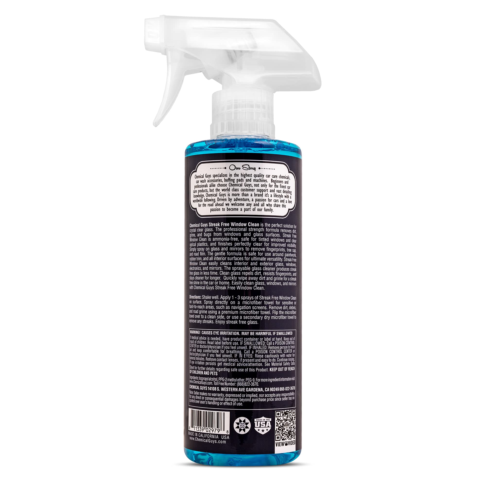 Chemical Guys Streak Free Glass and Window Cleaner - Works on Glass, Windows, Mirrors, and Screens, Ammonia-Free and Safe on Tinted Windows, for Cars, Trucks, SUVs, and Home Use - 16 oz - Image 7