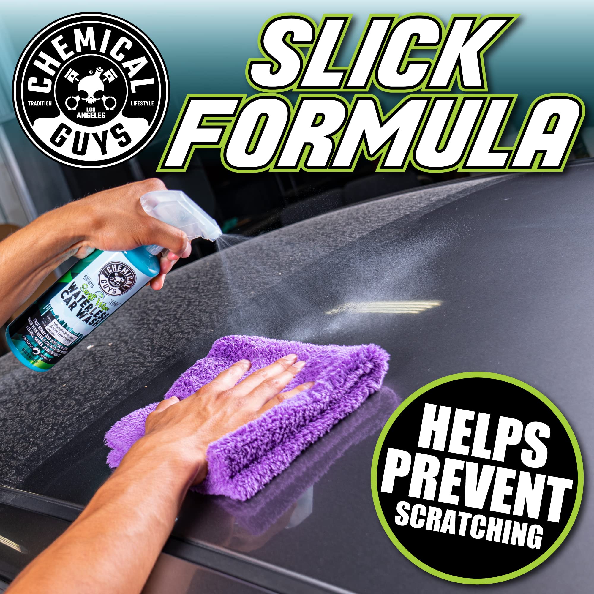 Chemical Guys Swift Wipe Sprayable Waterless Car Wash Spray - Spray and Wipe to Safely Clean and Shine Cars, Trucks, Motorcycles, RV & More, High Lubrication Formula, 16 oz - Image 6