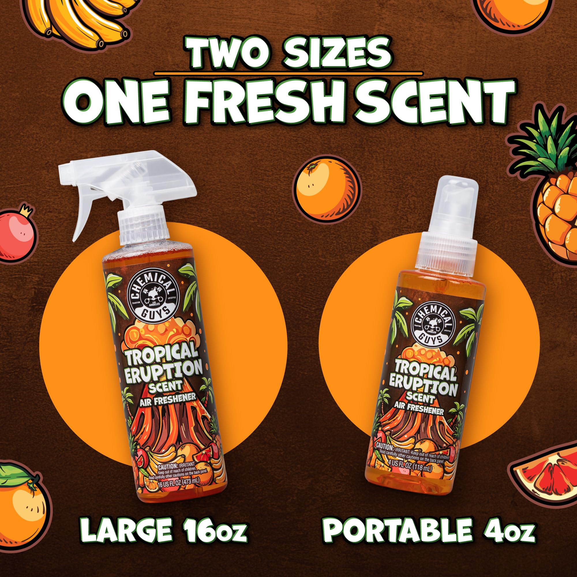 Chemical Guys Tropical Eruption Sprayable Air Freshener For Car, Home, And Office, Fruit Inspired Interior Scent Spray, Quick Refresh Formula, Compact Travel Size, 16 Fl Oz - Image 6