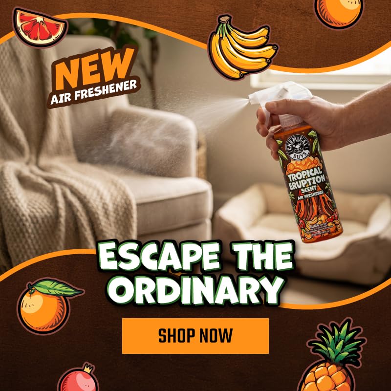 Chemical Guys Tropical Eruption Sprayable Air Freshener For Car, Home, And Office, Fruit Inspired Interior Scent Spray, Quick Refresh Formula, Compact Travel Size, 16 Fl Oz - Image 7